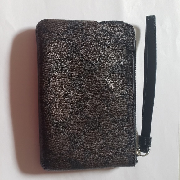 New Brown and Gold Coach Wristlet - Picture 4 of 6